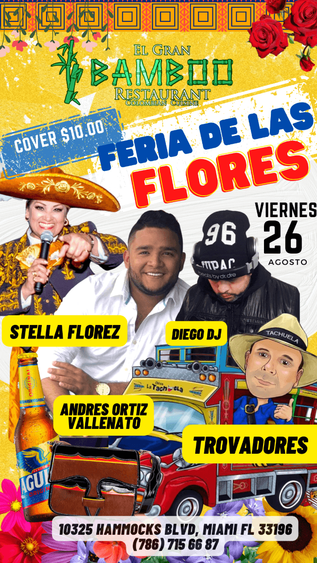 Event - FERIA DE LAS FLORES - Miami, Florida - August 26, 2022 | concert tickets