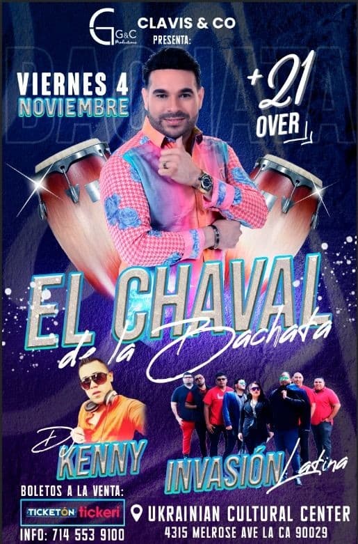 Event - El Chaval de la Bachata ***CANCELLED - Los Angeles, California - 4 de noviembre de 2022 | concert tickets