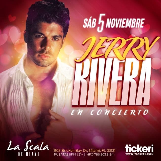 Event - JERRY RIVERA EN MIAMI - Miami, Florida - November 5, 2022 | concert tickets