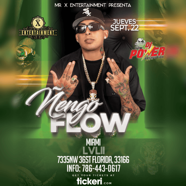 Event - NENGO FLOW EN LEVEL 2 MIAMI FLORIDA **CANCELLED - Miami, Florida - September 16, 2022 | concert tickets