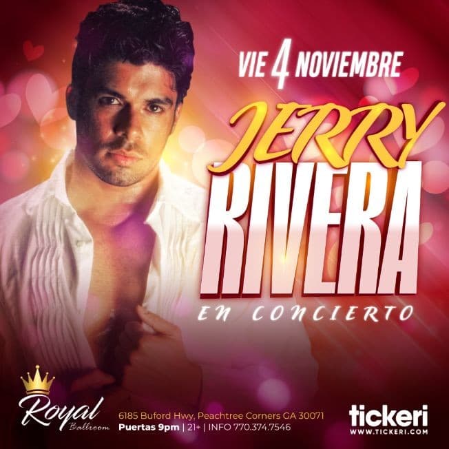 Event - JERRY RIVERA EN ATLANTA - Norcross, Georgia - November 4, 2022 | concert tickets