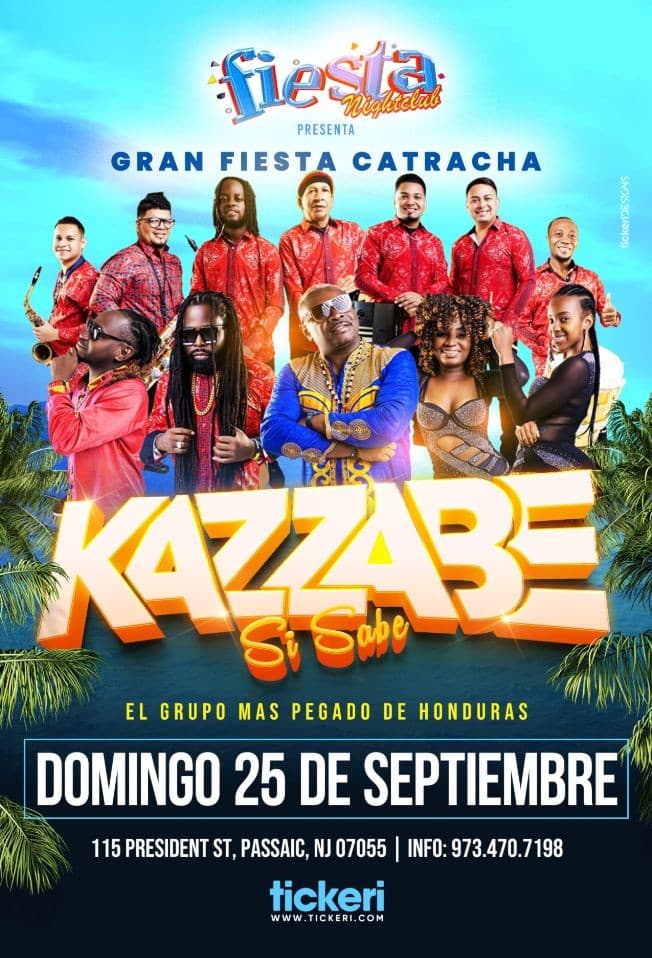 Event - KAZZABE SI SABE EN CONCIERTO ! PASSAIC NEW JERSEY - Passaic, New Jersey - September 25, 2022 | concert tickets