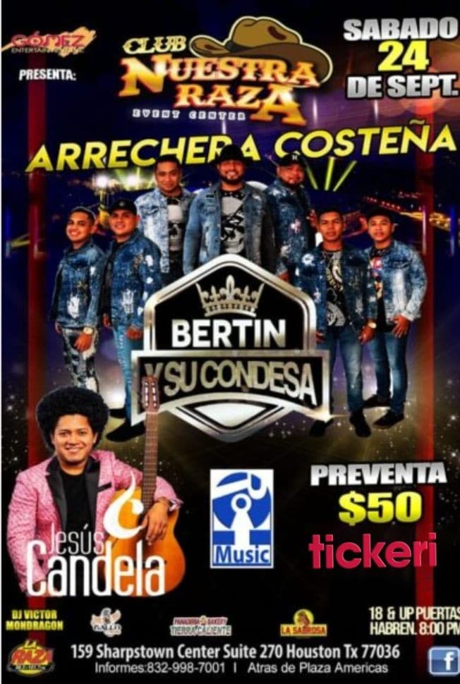 Event - BERTIN Y SU CONDESA EN VIVO ! HOUSTON TEXAS - Houston, Texas - September 24, 2022 | concert tickets