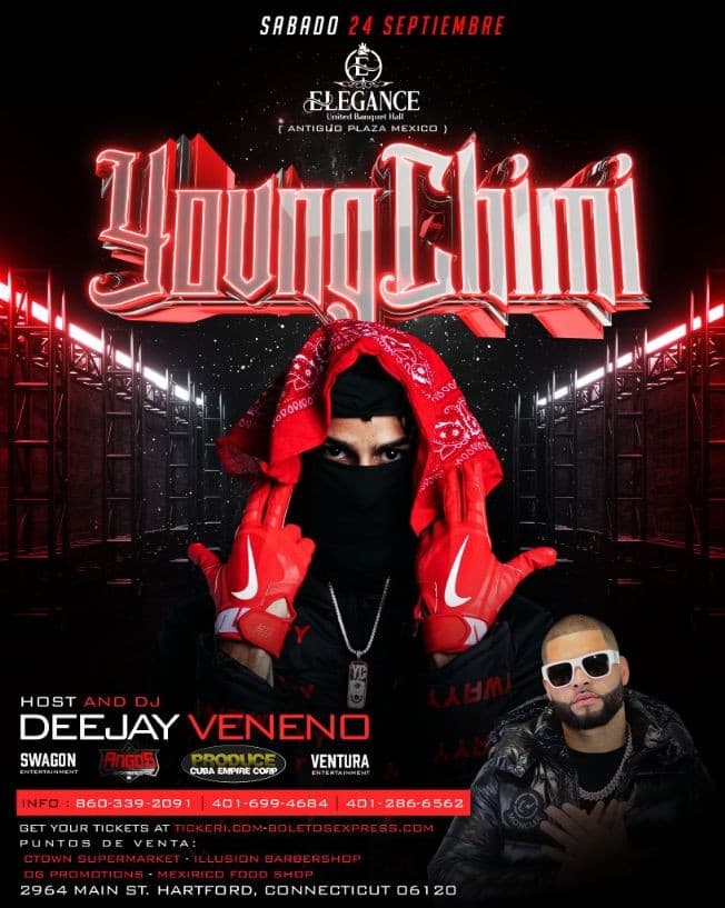 Event - Young Chimi live in Hartford, CT - Hartford, Connecticut - September 24, 2022 | concert tickets