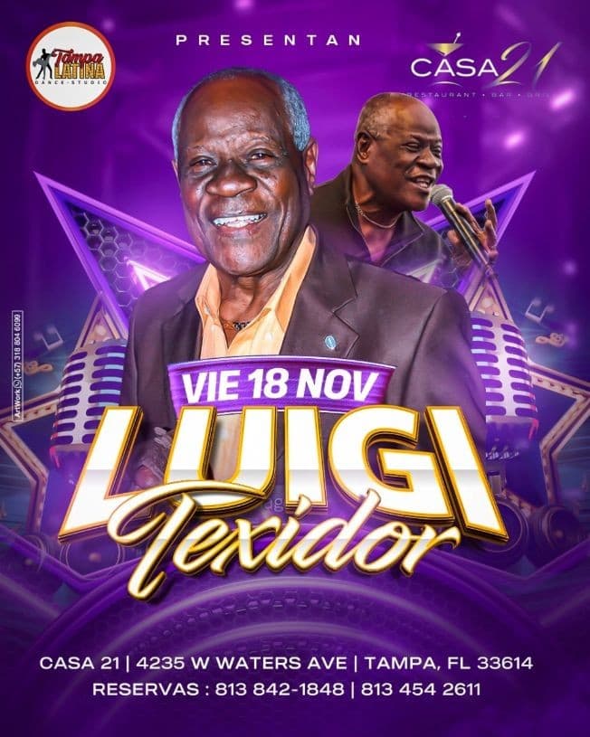 Event - LUIGI TEXIDOR EN CONCIERTO ! TAMPA FLORIDA - Tampa, Florida - November 18, 2022 | concert tickets