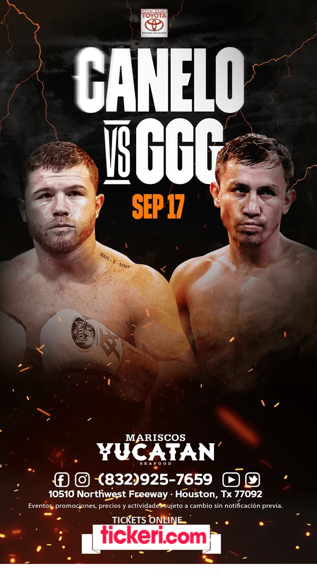 Event - CANELO VS GGG EN HOUSTON TEXAS - Houston, Texas - September 17, 2022 | concert tickets