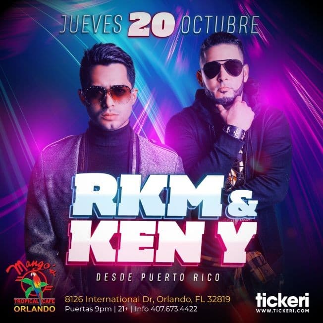 Event - RAKIM Y KEN-Y EN ORLANDO - Orlando, Florida - October 20, 2022 | concert tickets