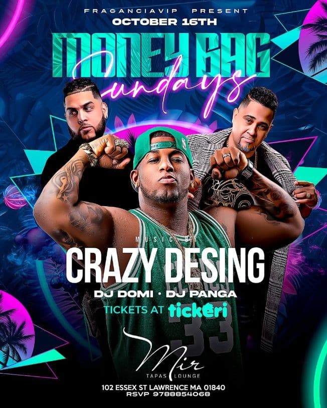 Event - CRAZY DESIGN - Lawrence, Massachusetts - October 16, 2022 | concert tickets