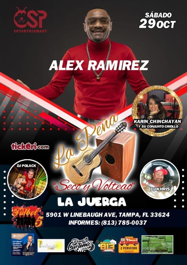 Event - LA PEÑA SECO Y VOLTEAO LA JUERGA EN TAMPA - Tampa, Florida - October 29, 2022 | concert tickets