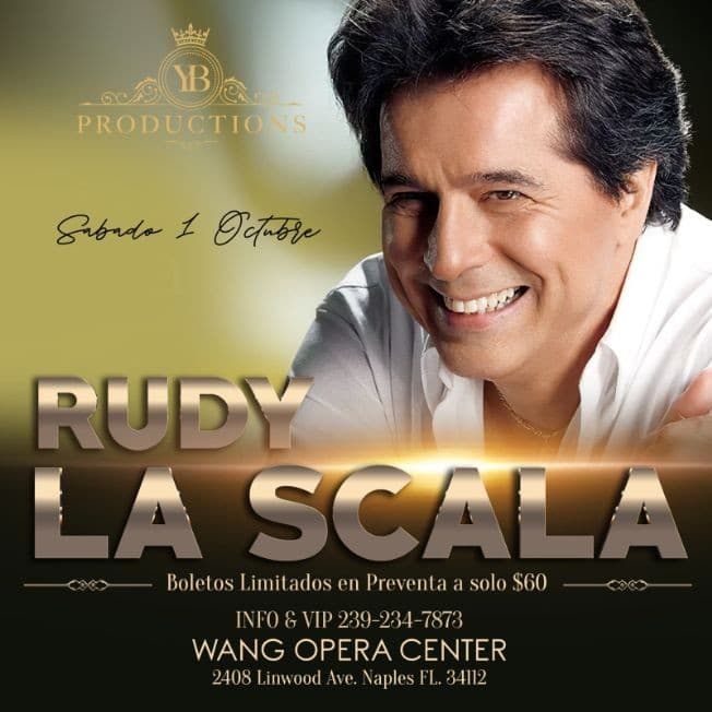 Event - CANCELLED Rudi La Escala - Nueva fecha Dic. 10 - Naples, Florida - December 10, 2022 | concert tickets