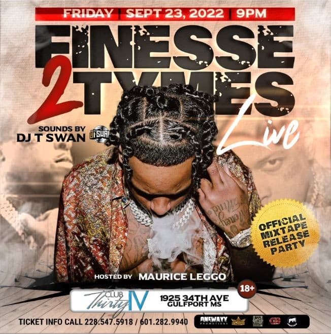 Event - FINESSE 2 TYMES  LIVE IN CONCERT GULFPORT MISSISSIPPI - Gulfport, Mississippi - September 23, 2022 | concert tickets