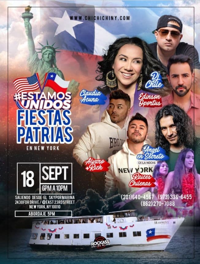 Event - FIESTAS PATRIAS CHILE EN NEW YORK - New York, New York - September 18, 2022 | concert tickets