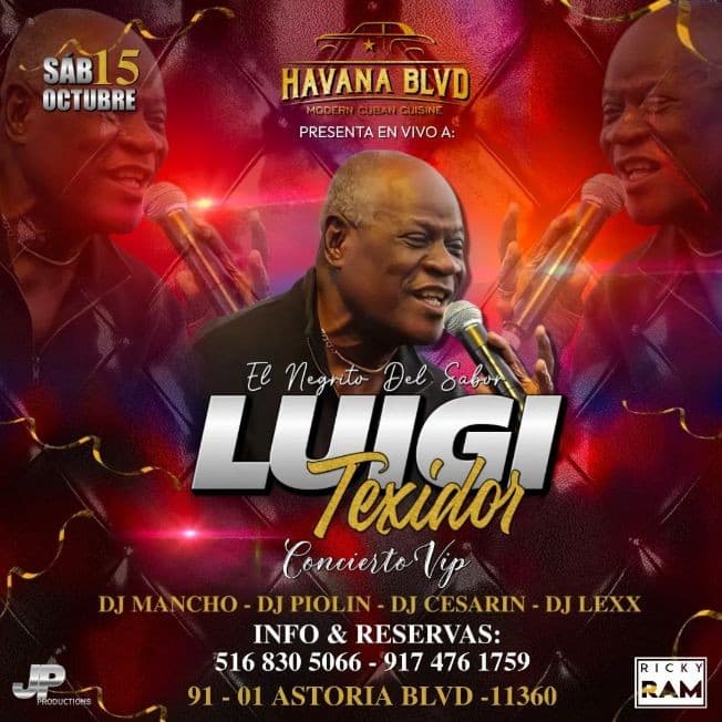 Event - LUIGI TEXIDOR EN CONCIERTO ! ELMHURST NEW YORK - Queens, New York - October 15, 2022 | concert tickets