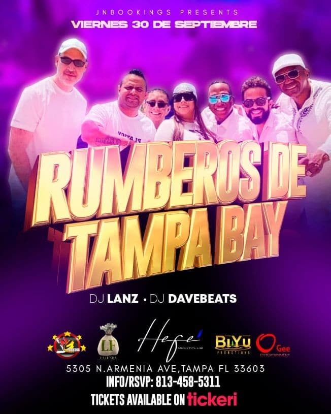 Event - Para El Bailador! Rumberos De Tampa Bay En Vivo - Tampa, Florida - September 30, 2022 | concert tickets