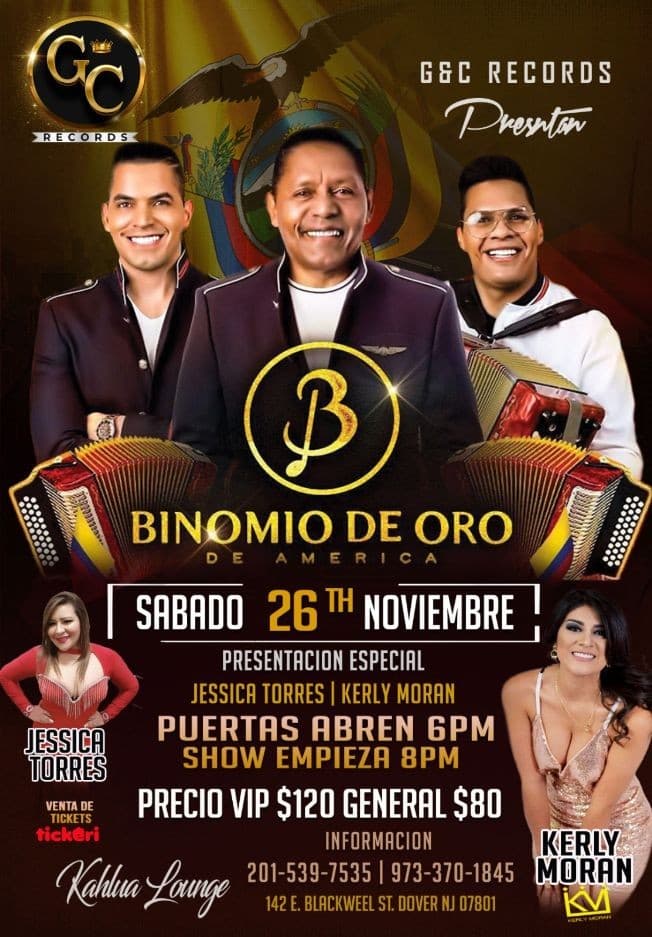 Event - Binomio De Oro en Dover NJ - Dover, New Jersey - November 26, 2022 | concert tickets