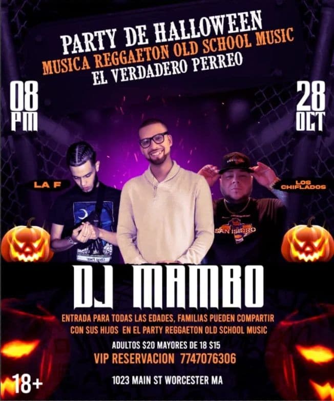 Event - Old school Reggaetón Halloween Party - Worcester, Massachusetts - October 28, 2022 | concert tickets