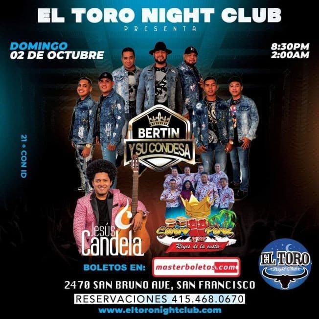 Event - BERTIN Y SU CONDESA EN CONCIERTO ! SAN FRANCISCO CALIFORNIA - San Francisco, California - 2 de octubre de 2022 | concert tickets