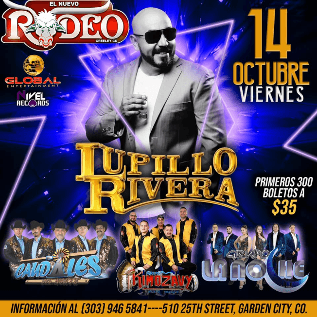 Event - LUPILLO RIVERA EN CONCIERTO! GARDEN CITY  COLORADO - Garden City, Colorado - October 14, 2022 | concert tickets