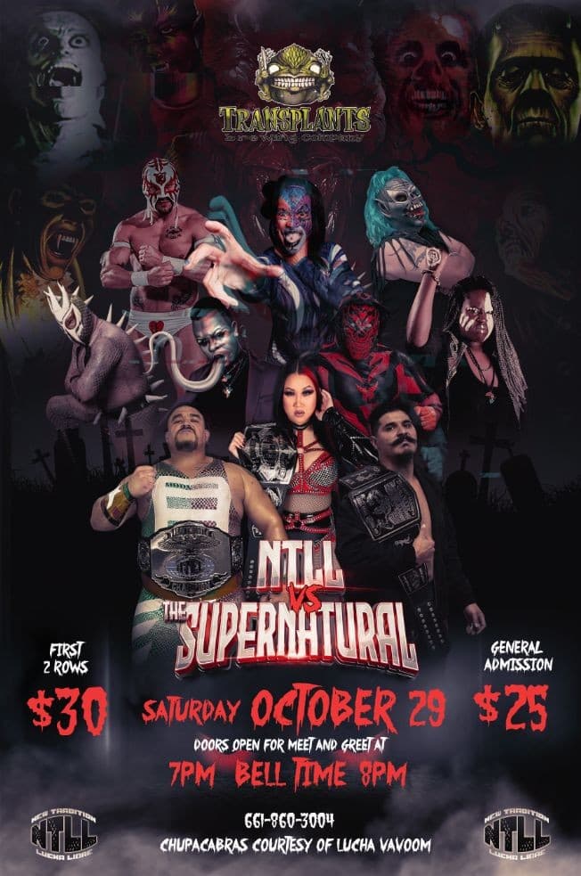 Event - NTLL  VS THE SUPERNATURAL EN  PALMDALE  CALIFORNIA LUCHA LIBRE / PRO WRESTLING - Palmdale, California - October 29, 2022 | concert tickets