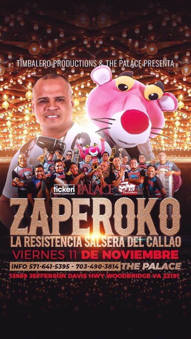 Event - ZAPEROKO LA RESISTENCIA SALSERA DEL CALLAO EN WOODBRIDGE VIRGINIA - Woodbridge, Virginia - November 11, 2022 | concert tickets