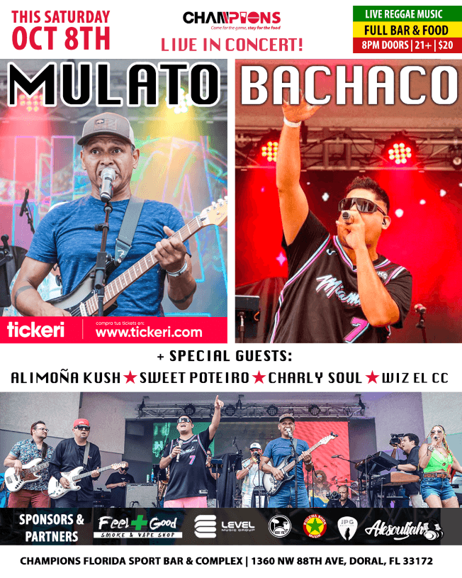 Event - MULATO + BACHACO En Concierto - Doral, Florida - 8 de octubre de 2022 | concert tickets