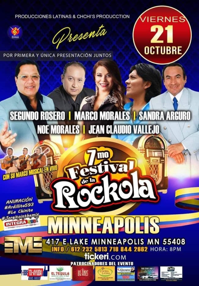 Event - 7mo FESTIVAL DE LA ROCKOLA EN MINNEAPOLIS, MINNESOTA - Minneapolis, Minnesota - October 21, 2022 | concert tickets