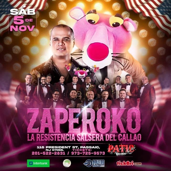 Event - ZAPEROKO LA RESISTENCIA SALSERA DEL CALLAO EN PASSAIC NEW JERSEY - Passaic, New Jersey - November 5, 2022 | concert tickets