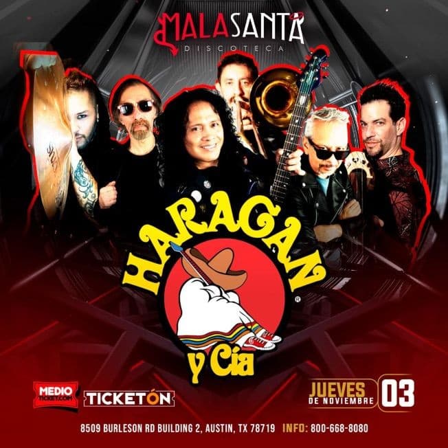 Event - EL HARAGAN Y CIA EN AUSTIN - Austin, Texas - November 3, 2022 | concert tickets