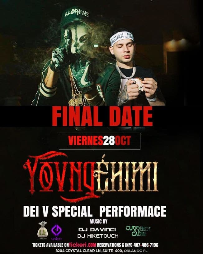 Event - Yovng Chimi & Dei V - Orlando, Florida - October 28, 2022 | concert tickets