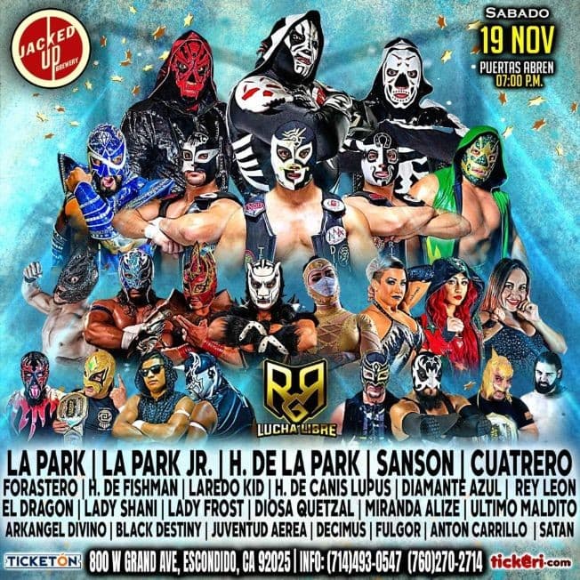 Event - LUCHA LIBRE EN VIVO! RGR- ESCONDIDO CALIFORNIA - - Escondido, California - November 19, 2022 | concert tickets