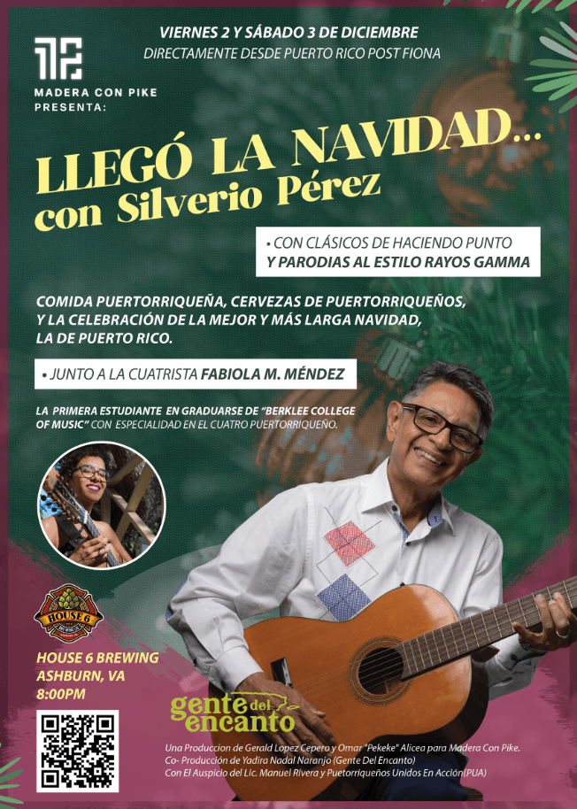 Event - LLEGO LA NAVIDAD CON SILVERIO PEREZ ! ASHBURN VIRGINIA 12/02/2022 - Ashburn, Virginia - December 2, 2022 | concert tickets