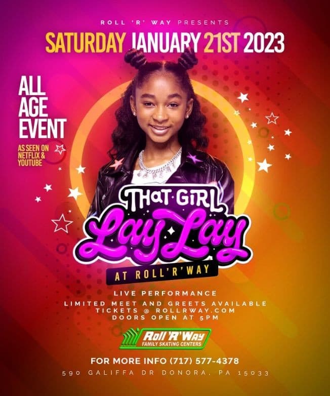 Event - THAT GIRL LAY LAY LIVE CONCERT ! DONORA PENNSYLVANIA - Donora, Pennsylvania - January 21, 2023 | concert tickets