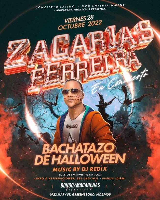 Event - ZACARIAS FERREIRA EN CONCIERTO - Greensboro, North Carolina - 28 de octubre de 2022 | concert tickets