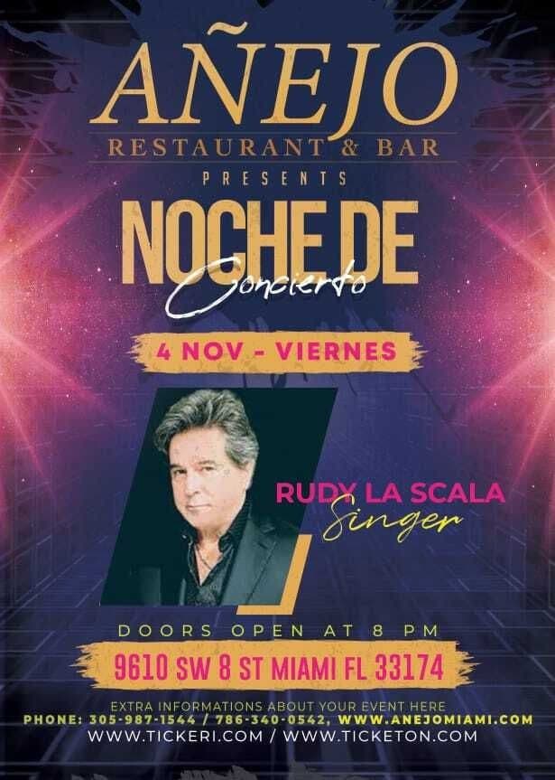 Event - RUDY LA SCALA EN CONCIERTO ! MIAMI FL - Miami, Florida - November 4, 2022 | concert tickets