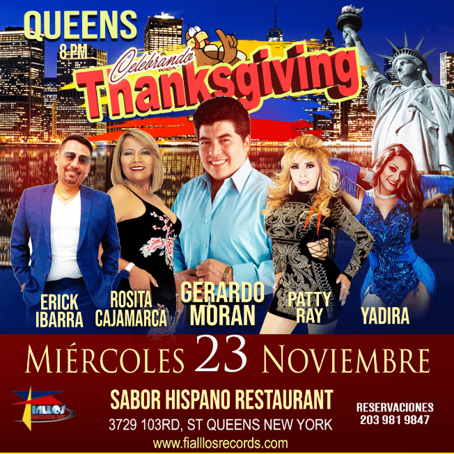 Event - EN QUEENS new york / GERARDO MORAN-ROSITA CAJAMARCA-PATTY RAY-YADIRA-ERICK IBARRA MIERCOLES 23 DE NOVIEMBRE 2022 - QUEENS, New York - November 23, 2022 | concert tickets