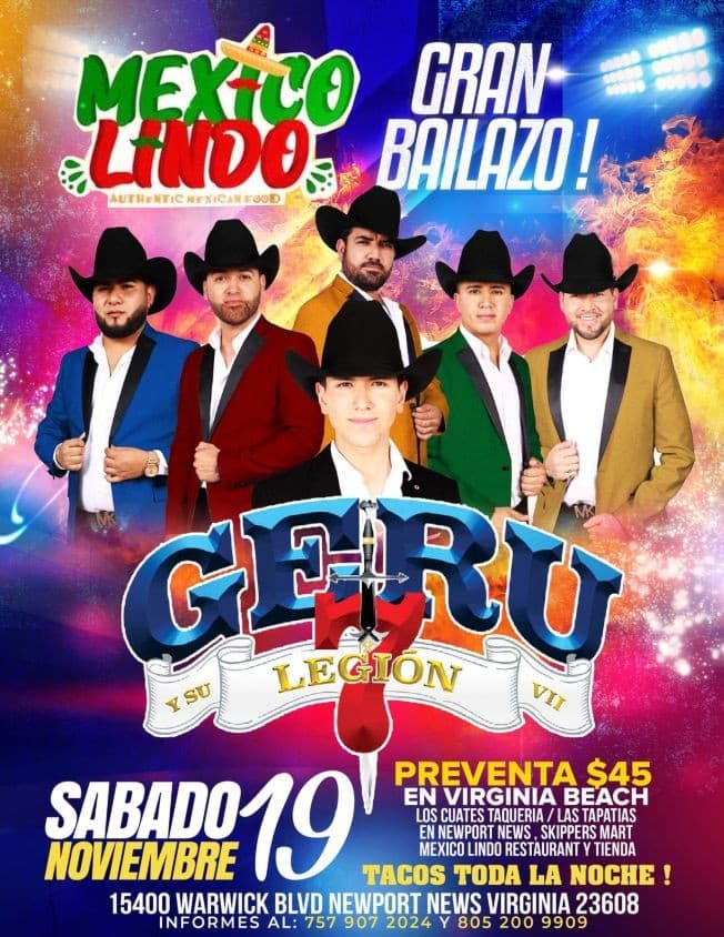 Event - Geru Y Su Legion 7 - Newport News, Virginia - November 19, 2022 | concert tickets