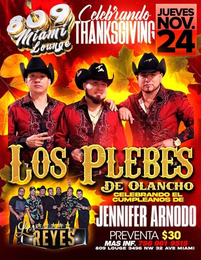 Event - LOS PLEBES DE OLANCHO , LOS REYES EN VIVO ! MIAMI FLORIDA - Miami, Florida - November 24, 2022 | concert tickets