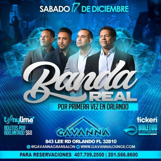 Event - Por Primera vez en Orlando: Banda Real en Vivo! - Orlando, Florida - December 17, 2022 | concert tickets