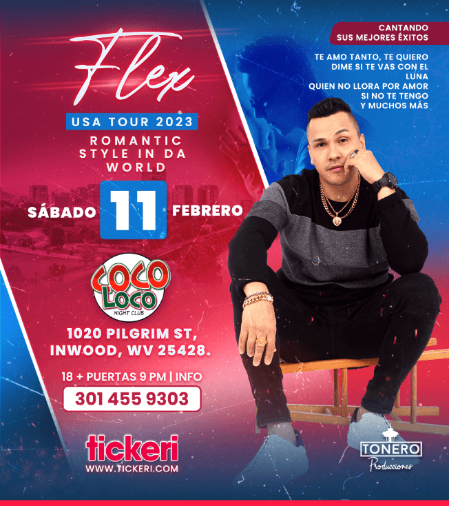 Event - FLEX EN CONCIERTO ! INWOOD WEST VIRGINIA - Inwood, West Virginia - February 11, 2023 | concert tickets