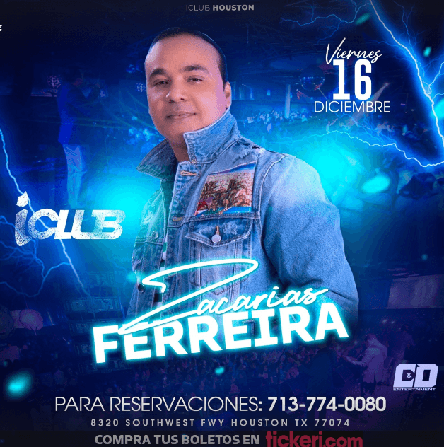 Event - ZACARIAS FERREIRA EN CONCIERTO! HOUSTON TEXAS - Houston, Texas - December 16, 2022 | concert tickets