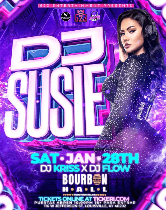 Event - DJ SUSIE LIVE! LOUISVILLE KY - Louisville, Florida - January 28, 2023 | concert tickets