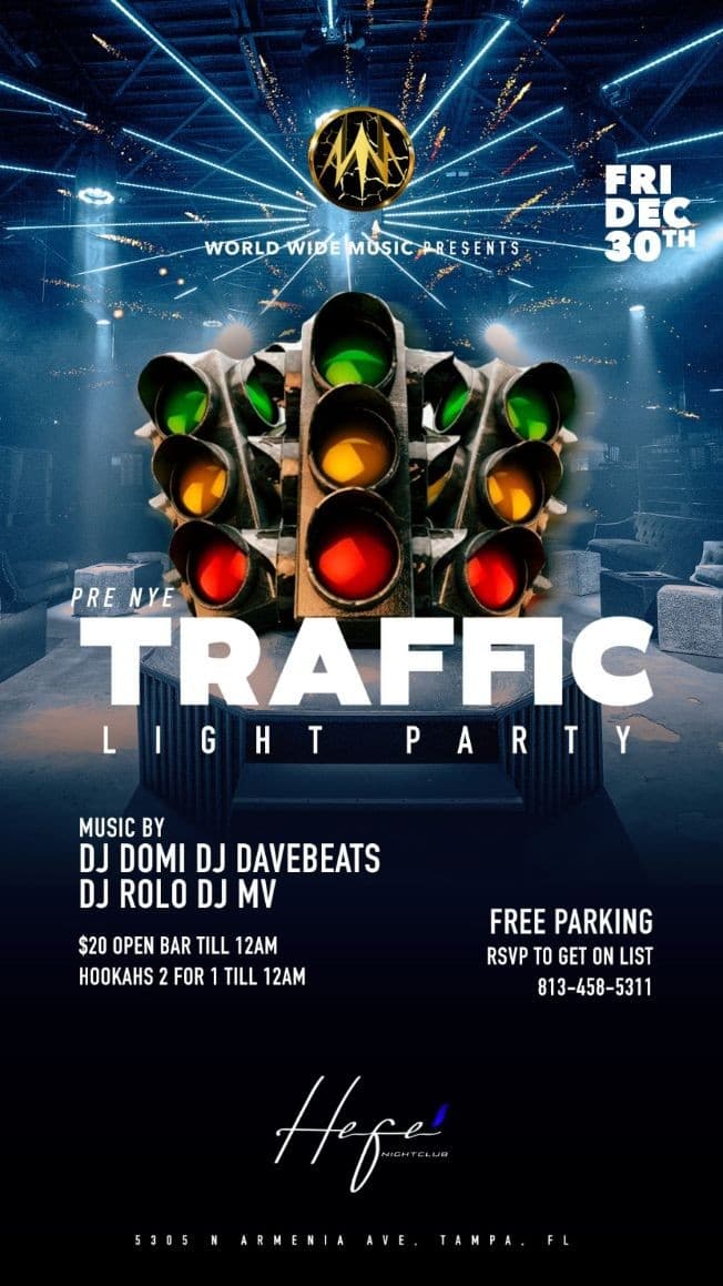 Event - Traffic Light Party - Tampa, Florida - 30 de diciembre de 2022 | concert tickets