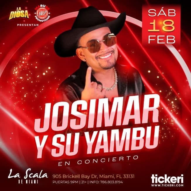 Event - JOSIMAR Y SU YAMBU EN MIAMI - Miami, Florida - February 18, 2023 | concert tickets