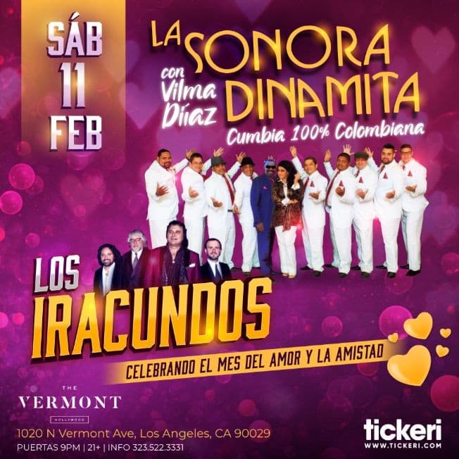 Event - LA SONORA DINAMITA Y LOS IRACUNDOS EN LOS ANGELES - Los Angeles, California - February 11, 2023 | concert tickets