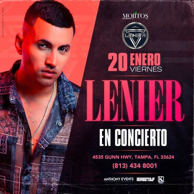 Event - Concierto de Lenier en Mojitos Tampa - Tampa, Florida - January 20, 2023 | concert tickets