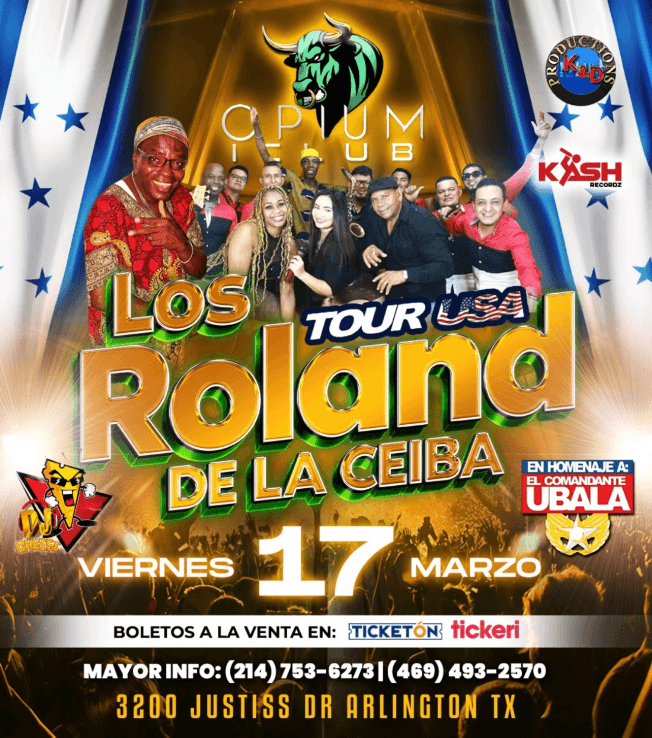 Event - LOS ROLAND DE LA CEIBA EN CONCIERTO !!! ARLINGTON TEXAS - Arlington, Texas - March 17, 2023 | concert tickets