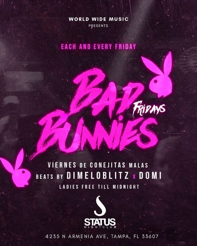 Event - BAD BUNNIES FRIDAYS - Tampa, Florida - January 27, 2023 | concert tickets