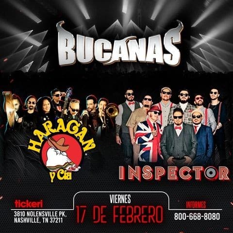 Event - INSPECTOR Y HARAGAN EN NASHVILLE - Nashville, Tennessee - February 17, 2023 | concert tickets