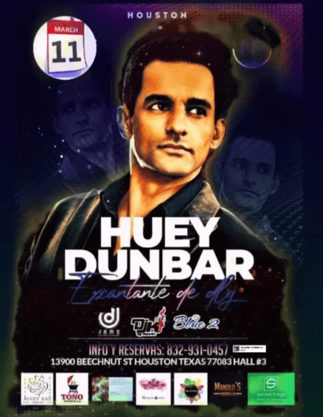 Event - HUEY DUNBAR EN CONCIERTO ! HOUSTON TEXAS EX CANTANTE DE DLG ! - Houston, Texas - March 11, 2023 | concert tickets