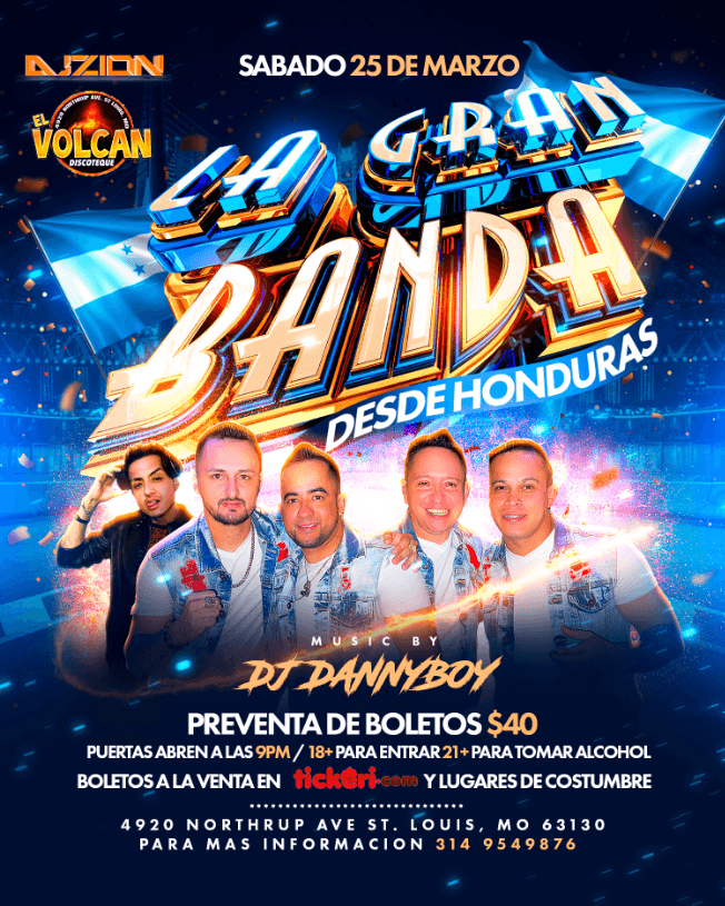 Event - La Gran Banda de Honduras - St. Louis, Missouri - March 25, 2023 | concert tickets